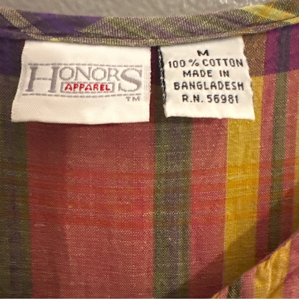 Casual Plaid Midi Dress in Berry & Mustard - Women - Picture 4 of 7